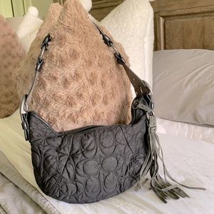 *Vintage Coach* quilted and leather purse